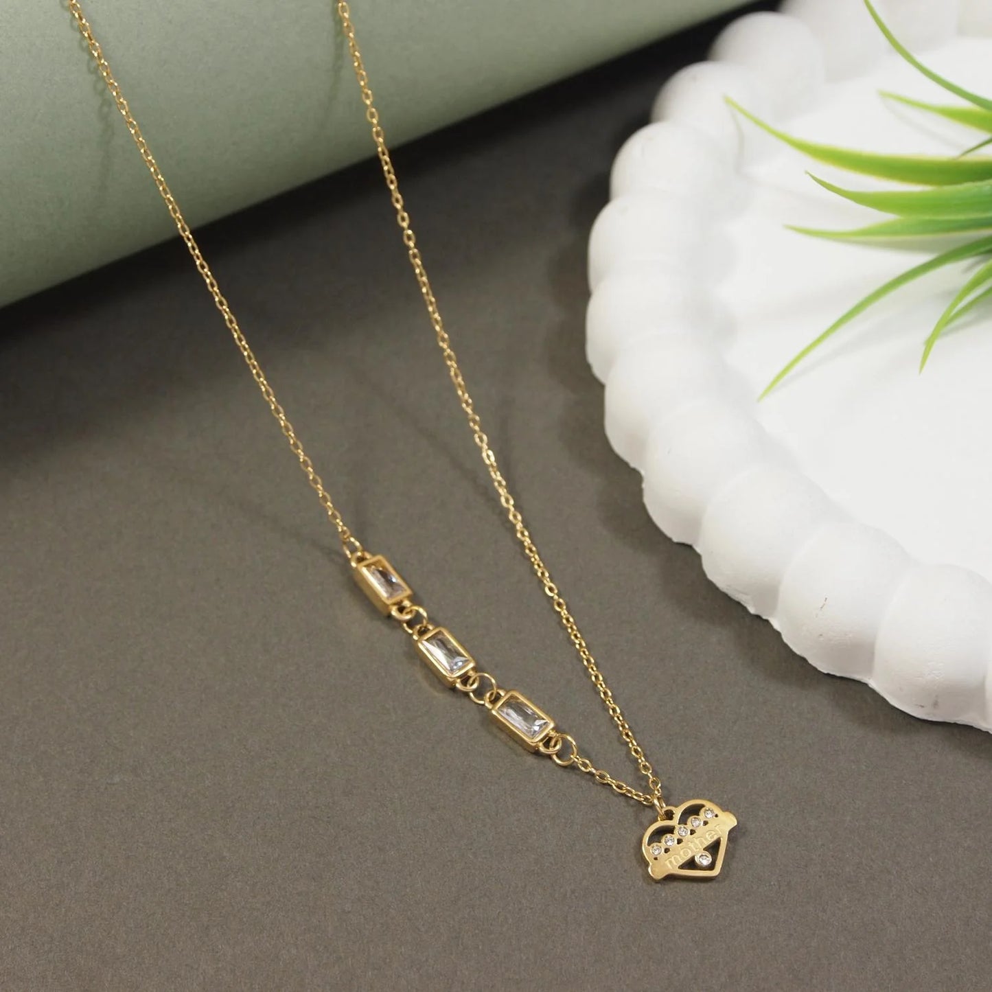 BUY ONE GET ONE FREE Stainless Steel Necklace Heart Of Love