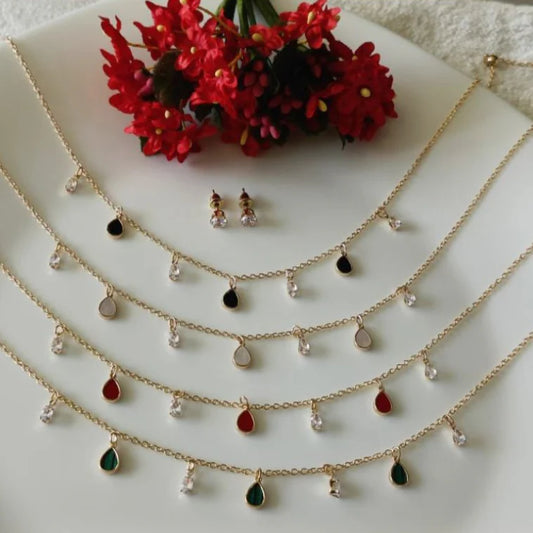 BUY ONE GET ONE FREE Silver/Gold/Rose Gold Plated Choker Necklace