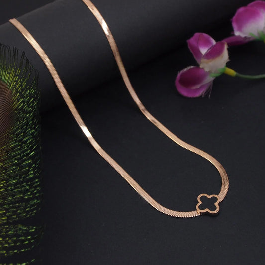 BUY ONE GET ONE FREE Stainless Steel Rosegold Plated Necklace